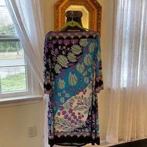 Dressbarn Woman Stretch Jersey Print Dress sz 20